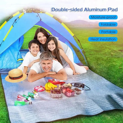 Lightweight Insulated Camping Mat for Outdoor Adventures - Aluminum Foil & EPE Foam