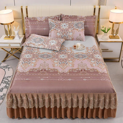 Velvet Bed Skirts in Soft Fabric – Elegant Home Décor