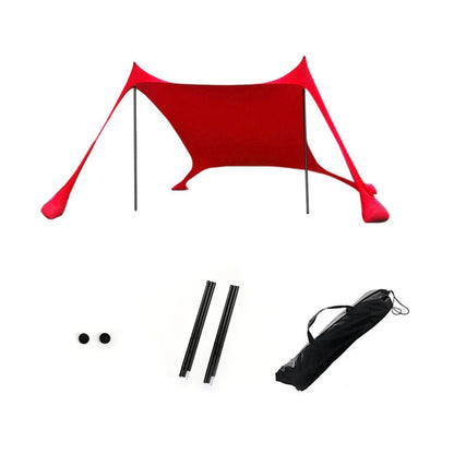 Beach Canopy with UPF50+ Protection | Water-Resistant & Wind-Stable | Fits 3-4 People | 200x200x170 cm