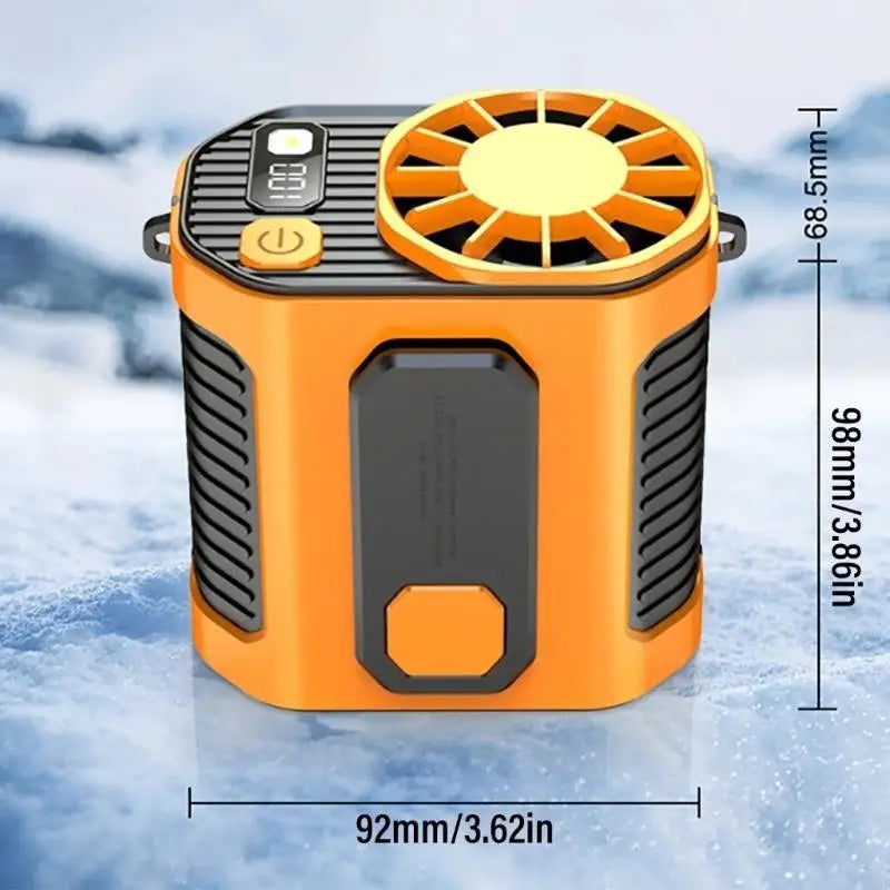 CoolBreeze Portable Waist Fan – Rechargeable Bladeless Design for Outdoor Adventures