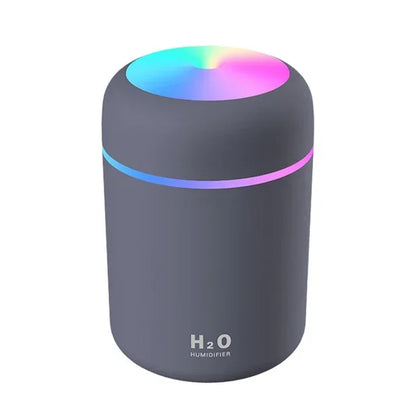 Color-Changing LED Humidifier for Office and Bedroom, 300ml Tank, Two Mist Modes, Auto Shut-Off