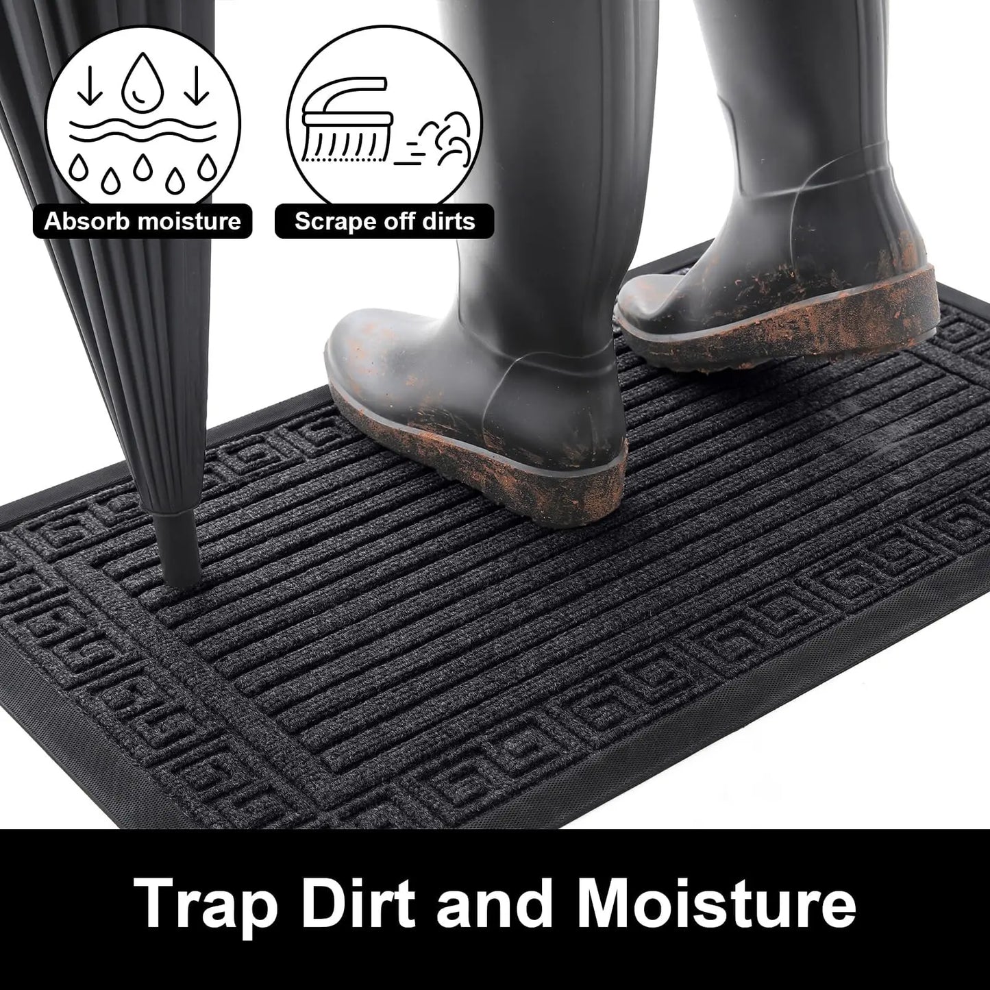Low-Profile Non-Slip Indoor Door Mat