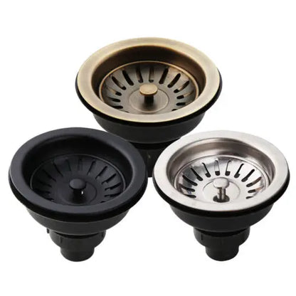 Stainless Steel Sink Strainer with Odor Filter – Pop-Up Stopper & Blockage Prevention Basket