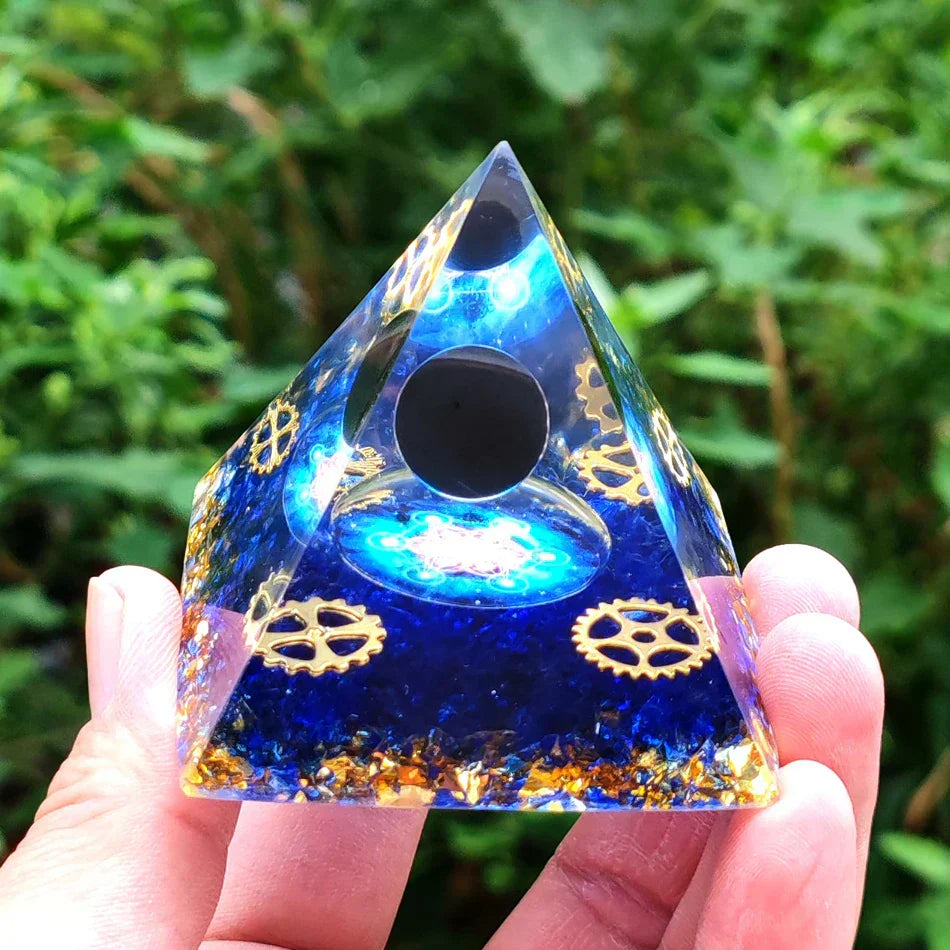 Amethyst Pendulum Orgonite Pyramid – Energy, Protection, Decoration