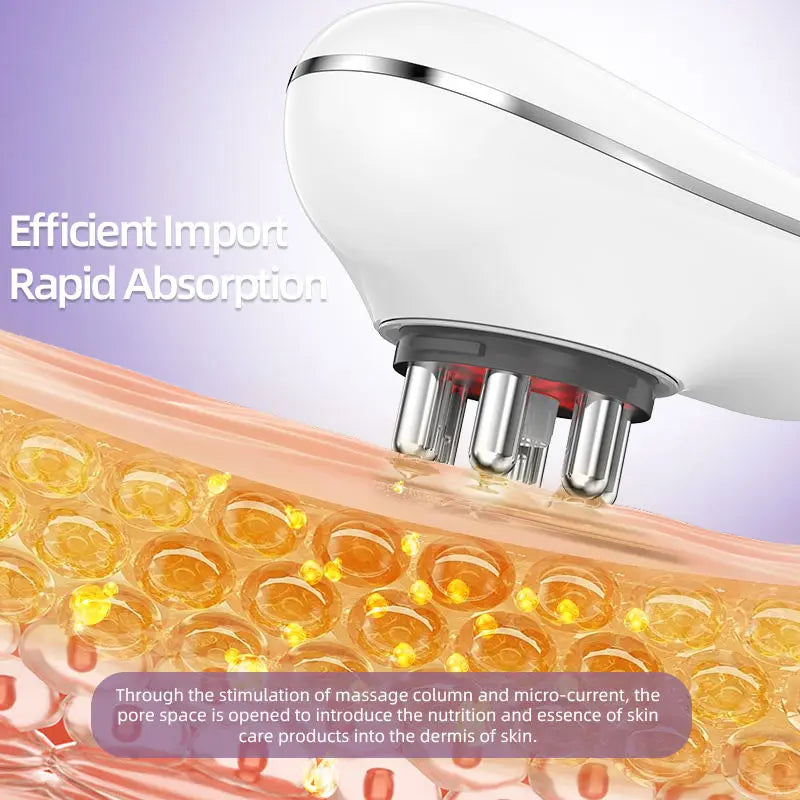 Microcurrent Suction Therapy Device with LED Light - Square & Round Cups, Auto-Off