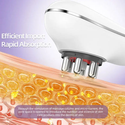 Microcurrent Suction Therapy Device with LED Light - Square & Round Cups, Auto-Off