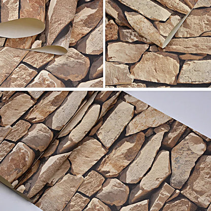 Vintage 3D Stone Texture Wallpaper for Timeless Elegance