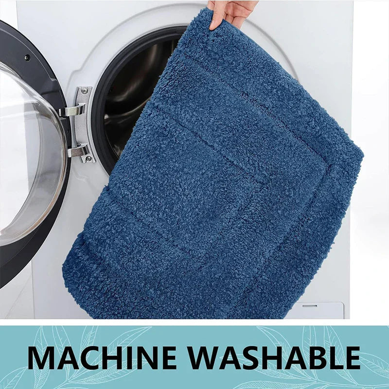 Non-Slip Microfiber Bath Mat – Soft Double Layer for Comfort and Absorbency