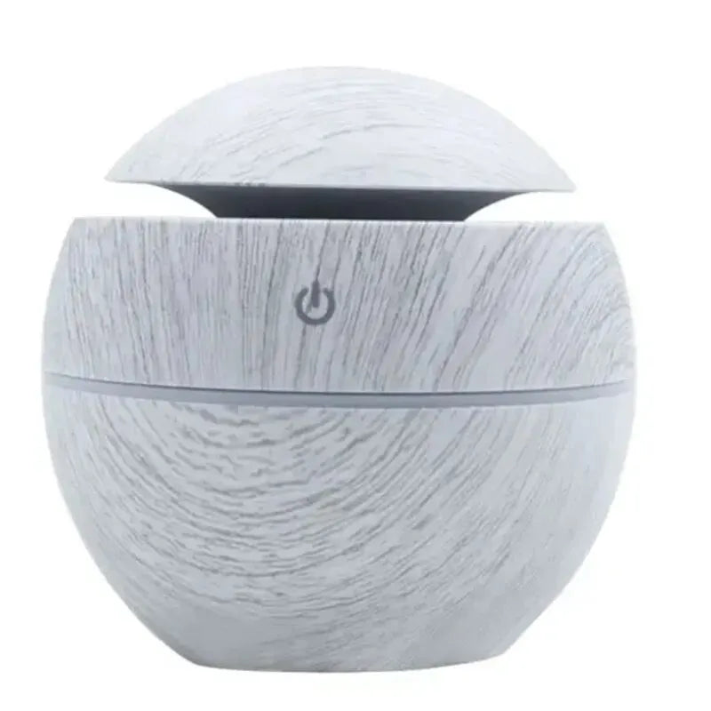 130 ml Ultrasonic Humidifier | Whisper Quiet <35 dB | USB Powered & LED Light | Includes Aromatherapy Function