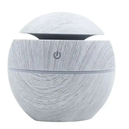 130 ml Ultrasonic Humidifier | Whisper Quiet <35 dB | USB Powered & LED Light | Includes Aromatherapy Function