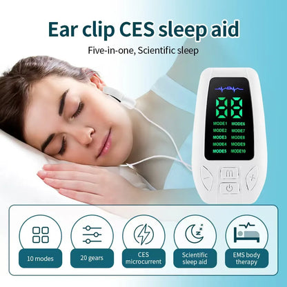 At-Home Ear Clip Stimulator | Control Unit with Electrode Clip
