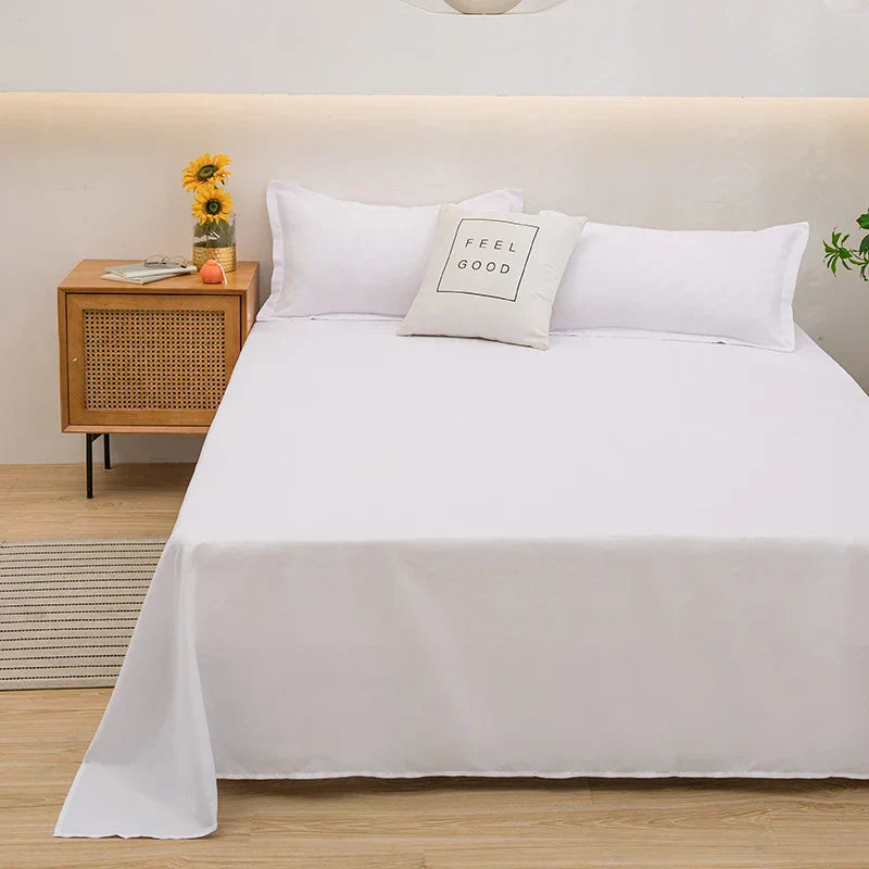 Comfortable Solid Fitted Bed Sheets for Daily Use