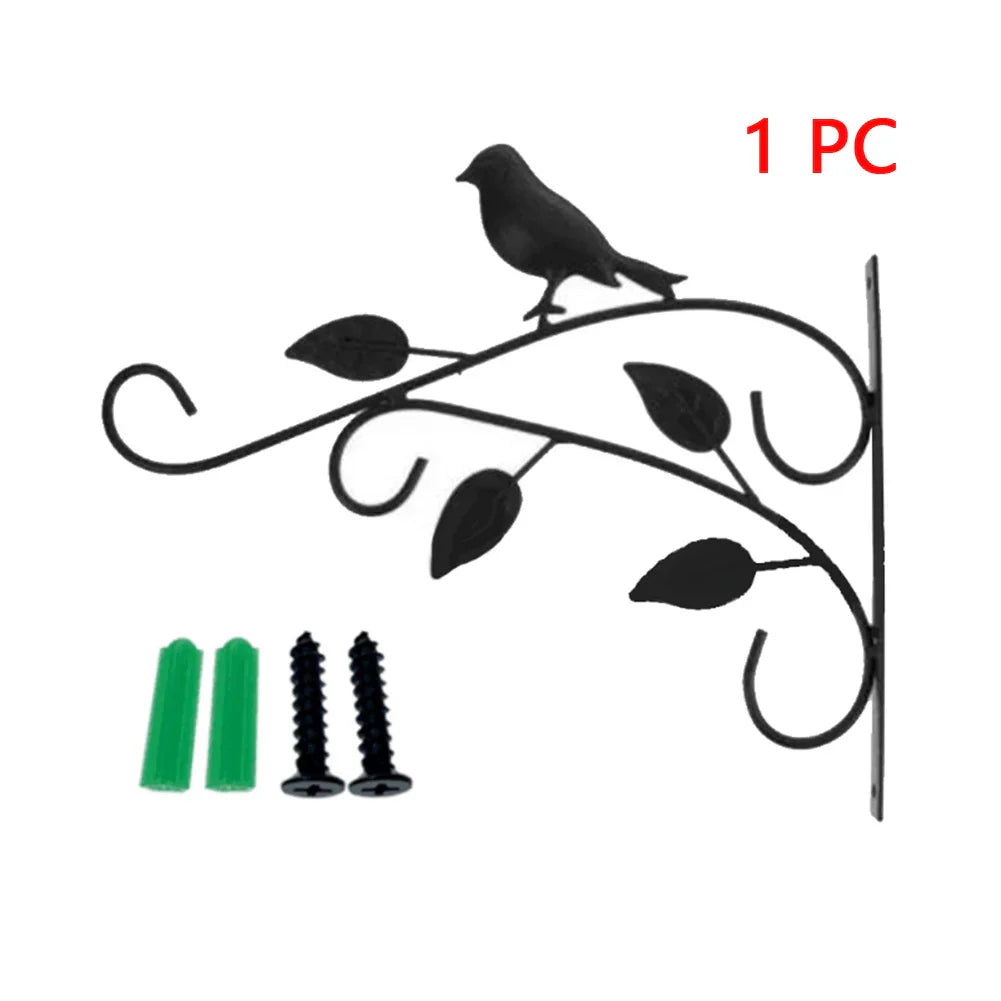 Metal Wall Hooks for Plants | Flower Pot Holder | Balcony and Garden Decor
