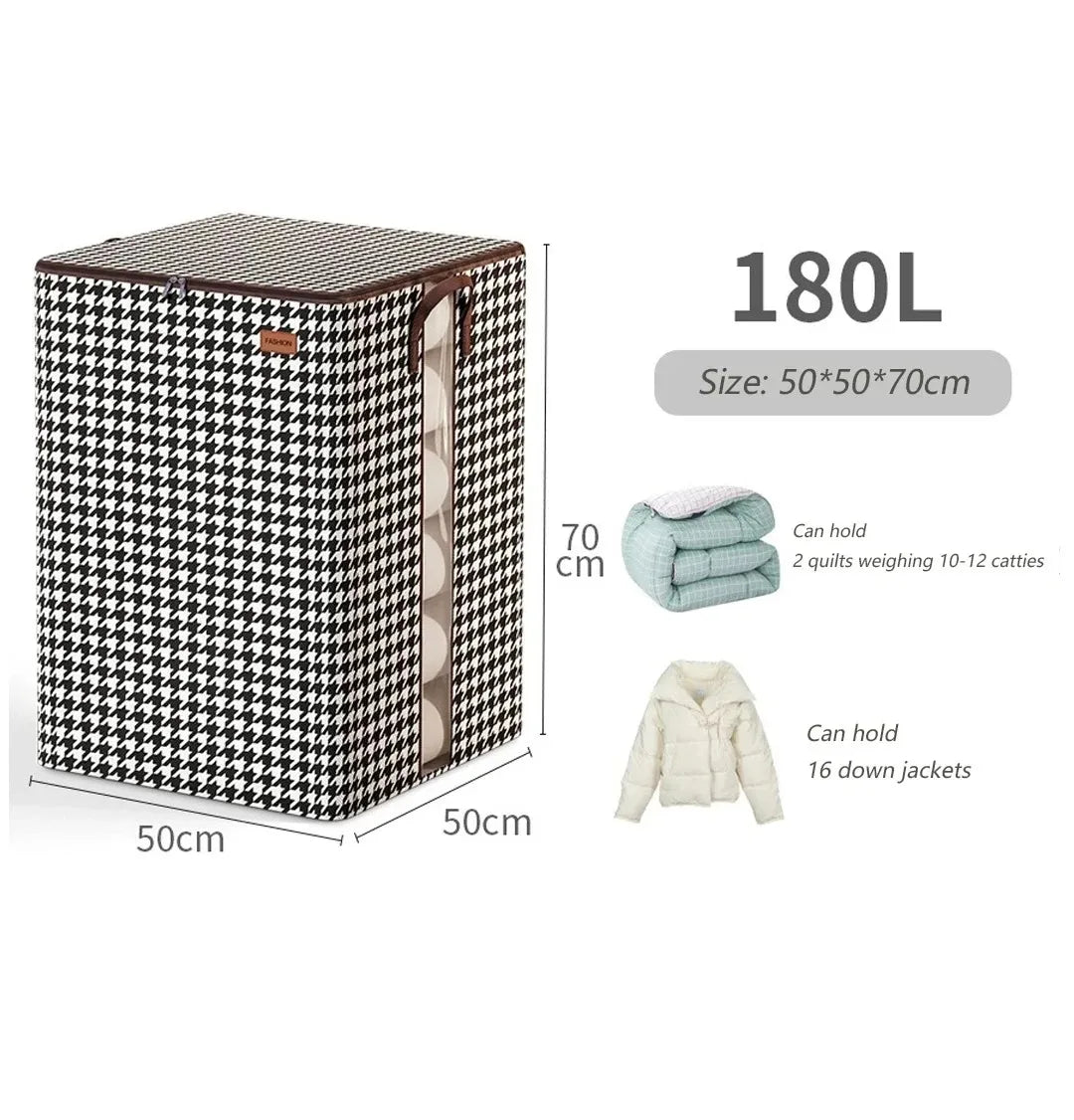 Foldable Storage Bag for Clothes | Large Capacity | Dustproof Organizer for Bedding & Moving