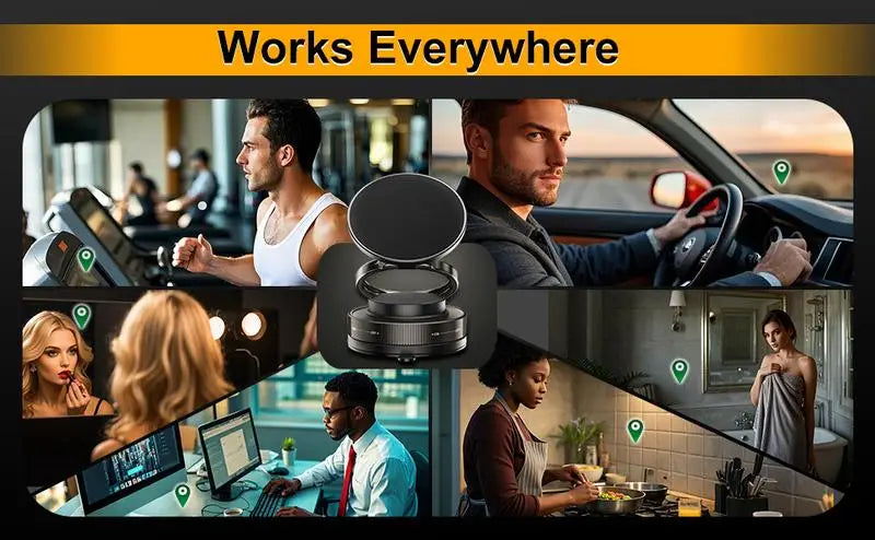 Magnetic Phone Mount for Car – 360-Degree Rotation