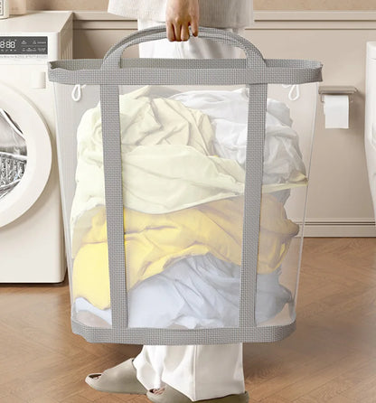 Collapsible Laundry Basket in Air Nylon