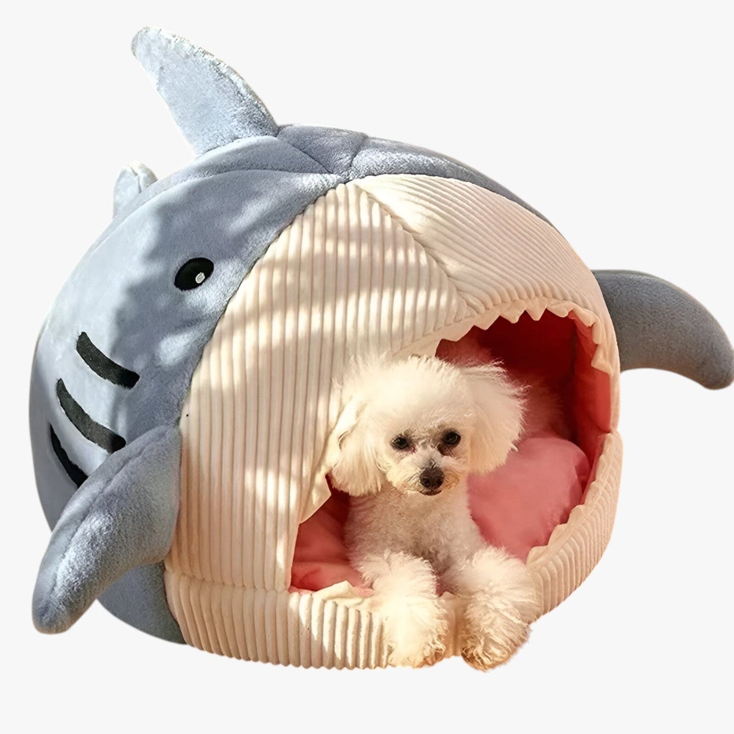 SoftBloom Shark Cat Bed - Comfortable Indoor Hideaway for Cats