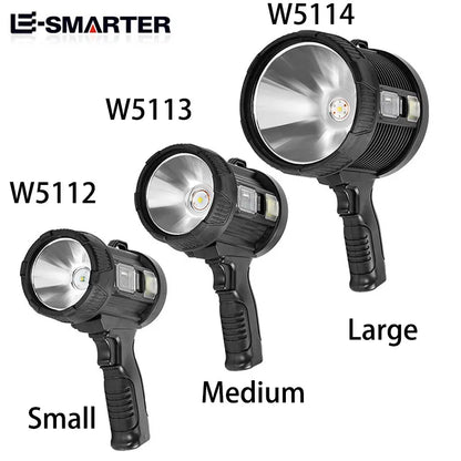 1000X Flashlight – 900,000 Lumens, Solar & USB, Side Light & Power Bank