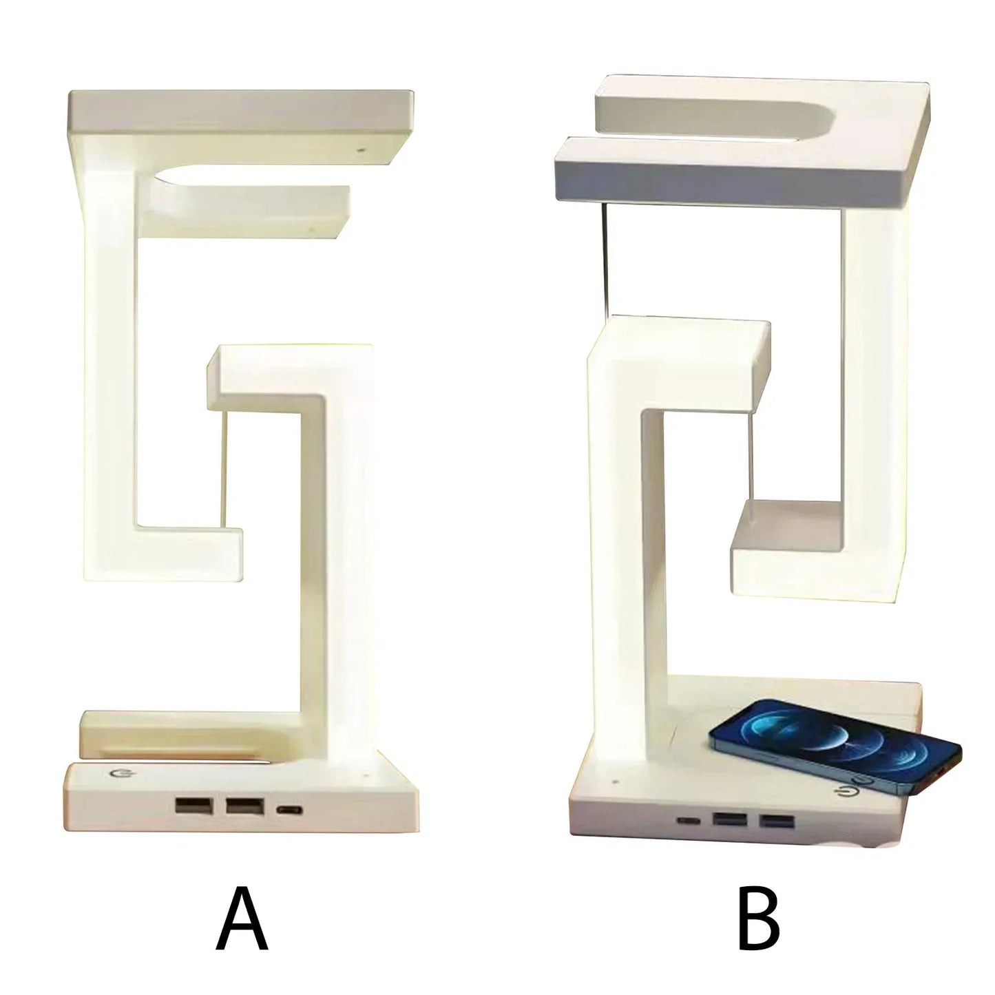 Wireless Night Lamp with Anti-Gravity Orbit Charging Feature