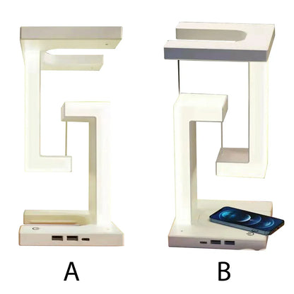 Wireless Night Lamp with Anti-Gravity Orbit Charging Feature