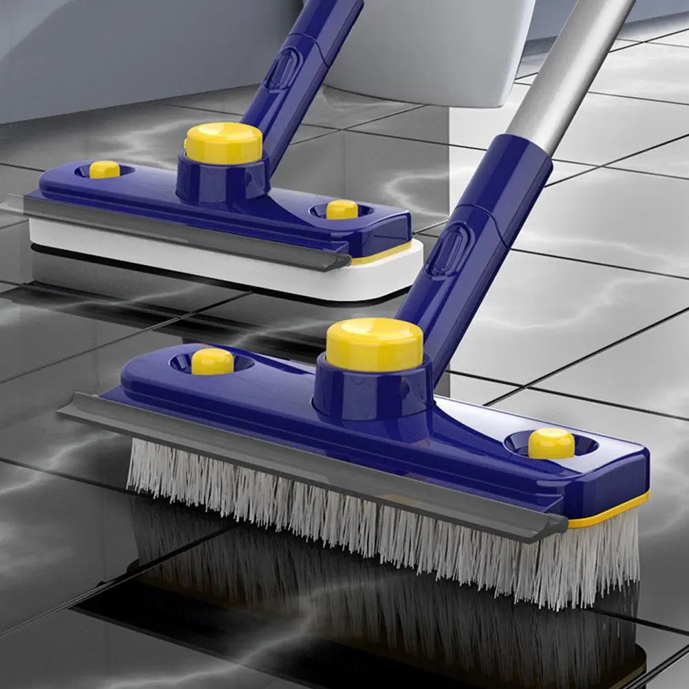 Dual-Action V-Shaped Floor Cleaner with Extended Handle