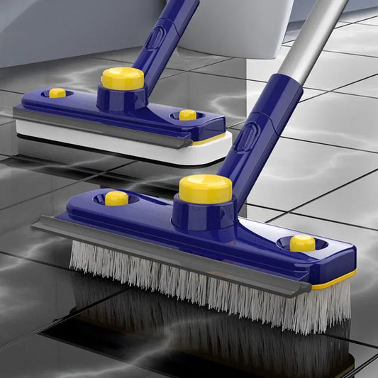 Dual-Action V-Shaped Floor Cleaner with Extended Handle