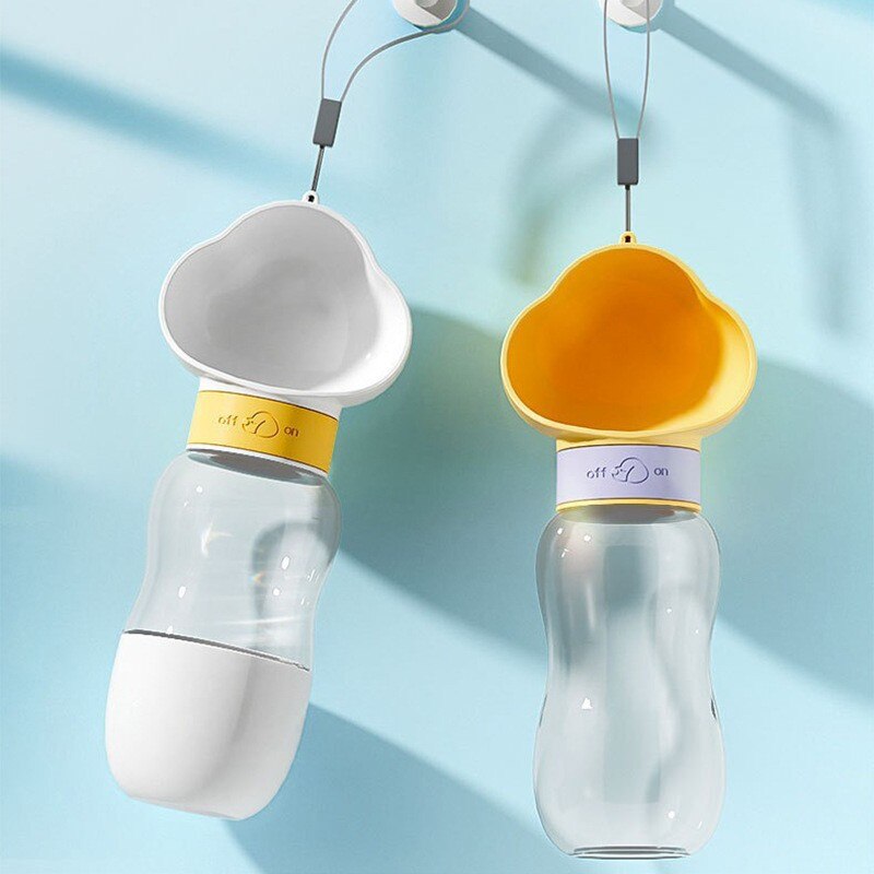 Portable 2-in-1 Water Bottle and Feeder for Pets