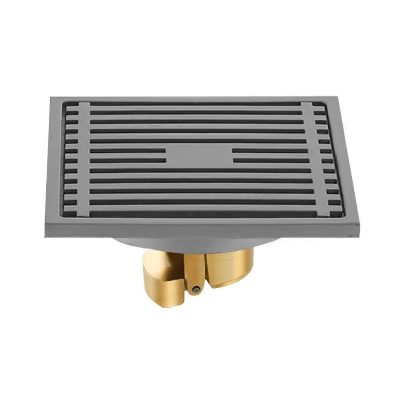 Square Stainless Steel Floor Drain - AquaShield Design