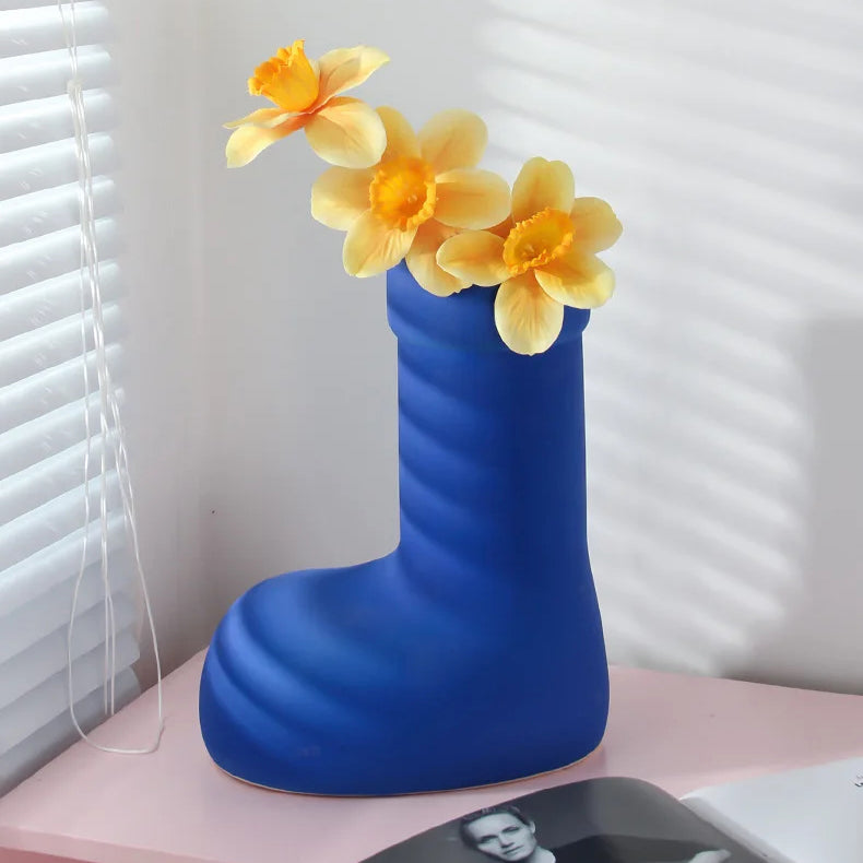 Vase in Ankle Boot Design