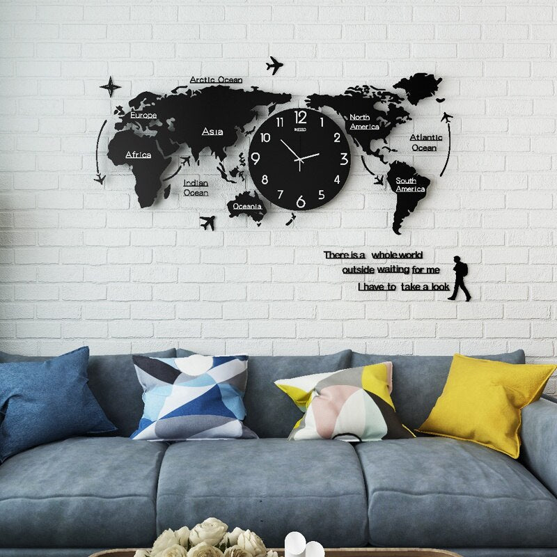 Unique 3D Acrylic DIY Wall Clock – Artistic Design