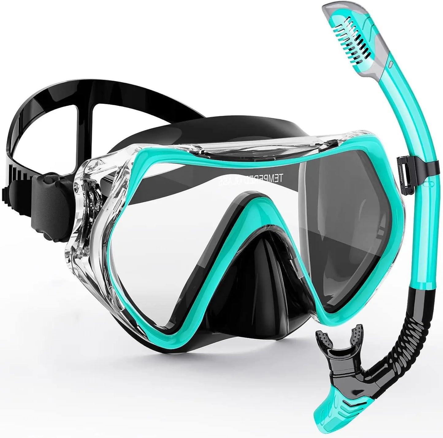 Snorkeling Set with 180° Panoramic View | Dry Snorkel Technology | Comfortable Silicone Mask