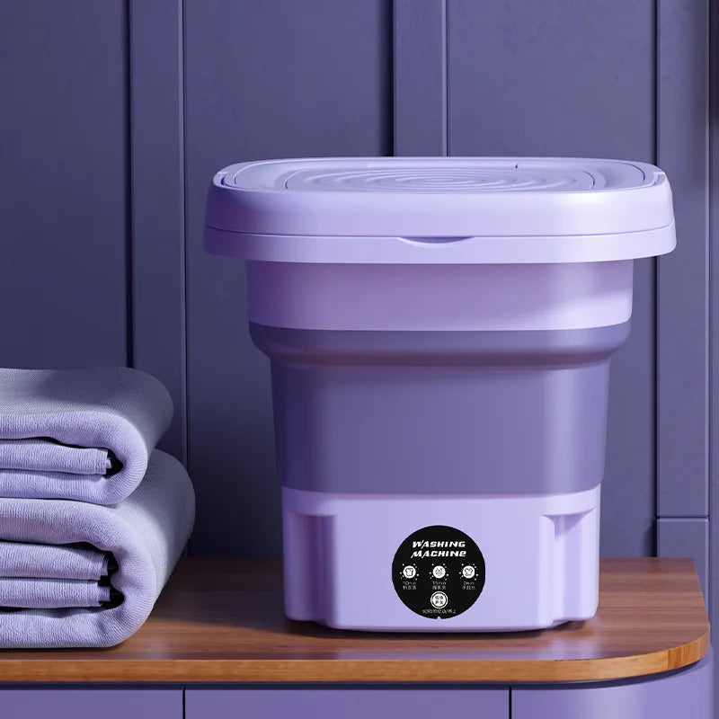 Compact 8L Folding Washer for Effortless Laundry Days