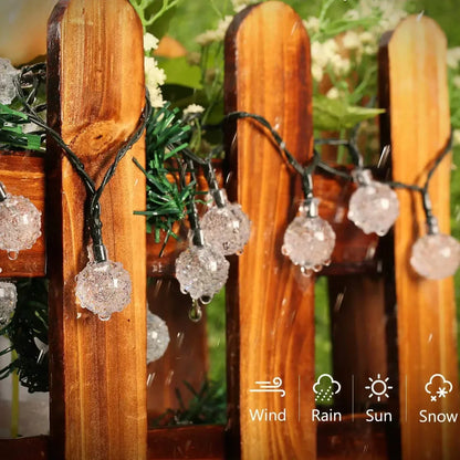 30ft Solar Fairy Lights for Garden and Patio Decoration