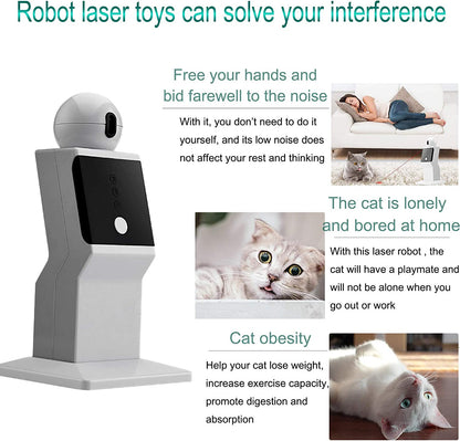 Interactive Rotating Laser Toy for Cats