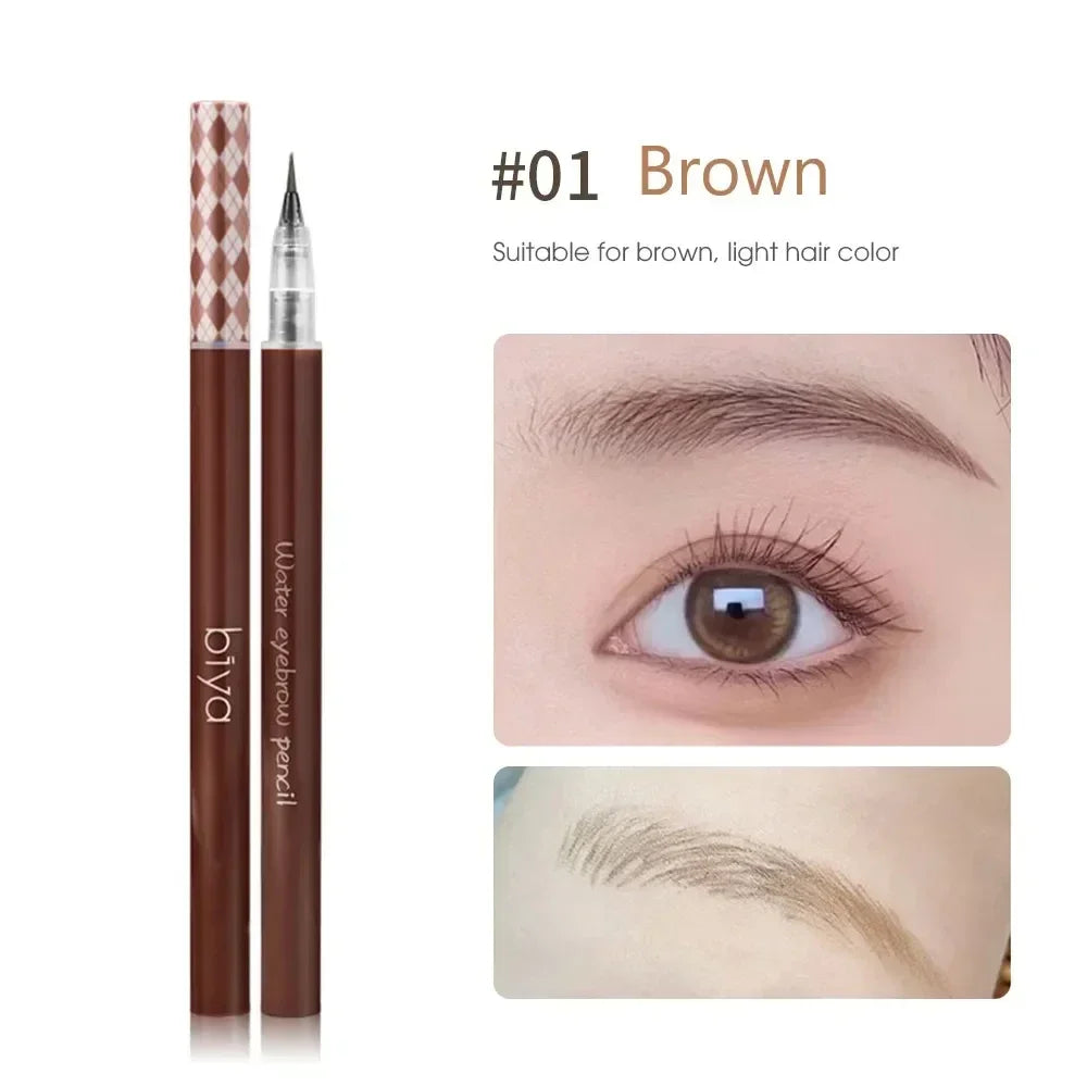 Waterproof Liquid Eyebrow Pencil - 0.01MM Ultra Thin Tip, Sweatproof, 1PC