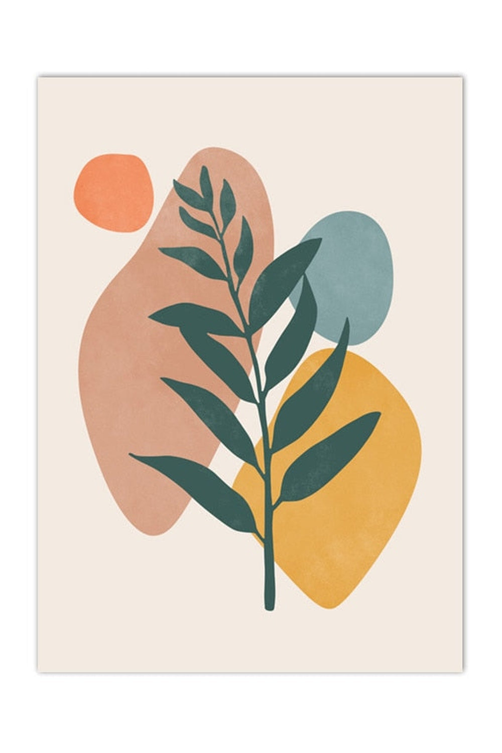 Tropical Serenity Abstract Canvas Art