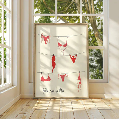 Wall Art featuring Bikini Design