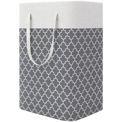 75L Waterproof Fabric Laundry Basket with Foldable Design and Handles