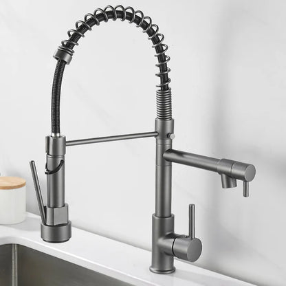 Contemporary Kitchen Faucet with Sleek Design and Practical Use