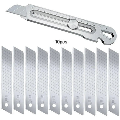 Heavy Duty 6-in-1 Stainless Steel Retractable Snap-Off Blade