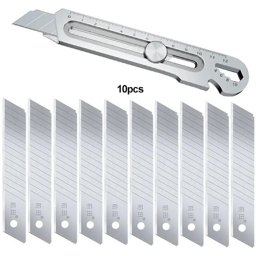 Heavy Duty 6-in-1 Stainless Steel Retractable Snap-Off Blade