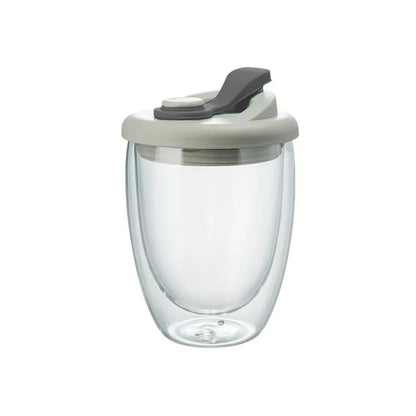 Transparent Double Wall Glass Mug – Leak-Proof Design