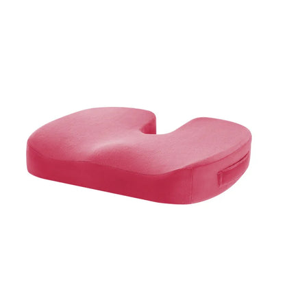 Memory Foam Seat Cushion with Cooling Gel | Office Chair Pillow for Coccyx with Non-Slip Base and Breathable Cover