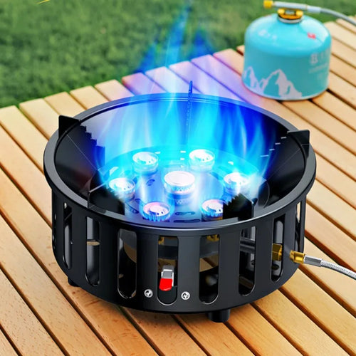 Portable Gas Stove for Camping with Electronic Ignition – 7-Core