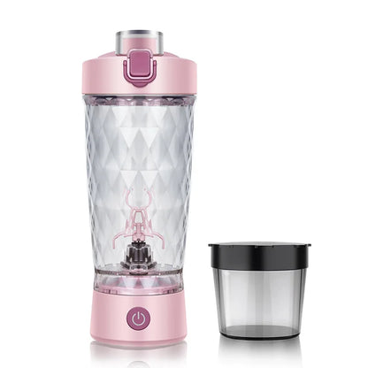 Self-Cleaning Electric Shaker Bottle with Built-in Powder Storage, USB-C