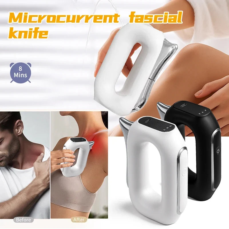 Electric Muscle Scraper with Vibration, Heat, 5 Intensities & USB Charger