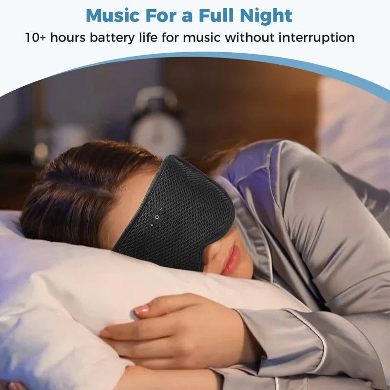 Bluetooth Eye Mask with Sleep Headphones | 3D Blackout Design, Wireless Audio, Adjustable Fit