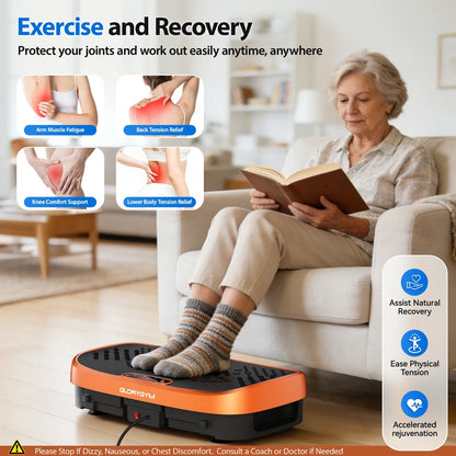 Whole Body Shaker Exercise Machine with 120 Speeds, 330 lb Limit & Non-Slip Surface