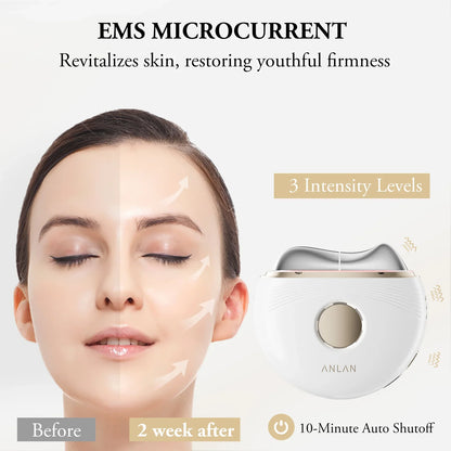Gua Sha Facial Massager with EMS and Temperature Control – USB-C, LED Colors