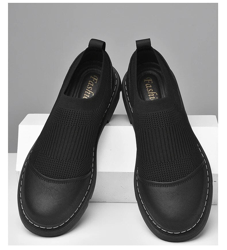 Versatile Soft Leather and Mesh Loafers for Every Occasion